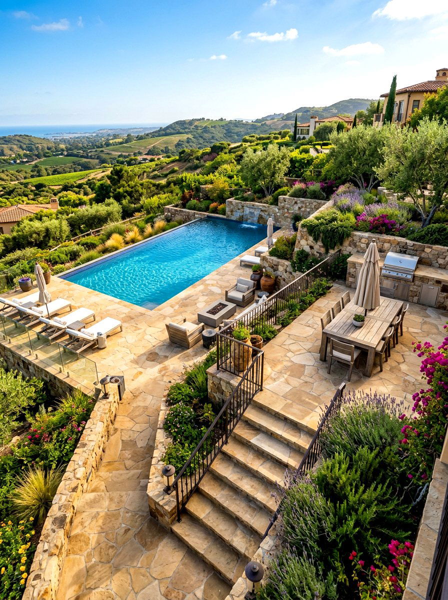 Multi Level Pool Patio - 30 pool patio ideas