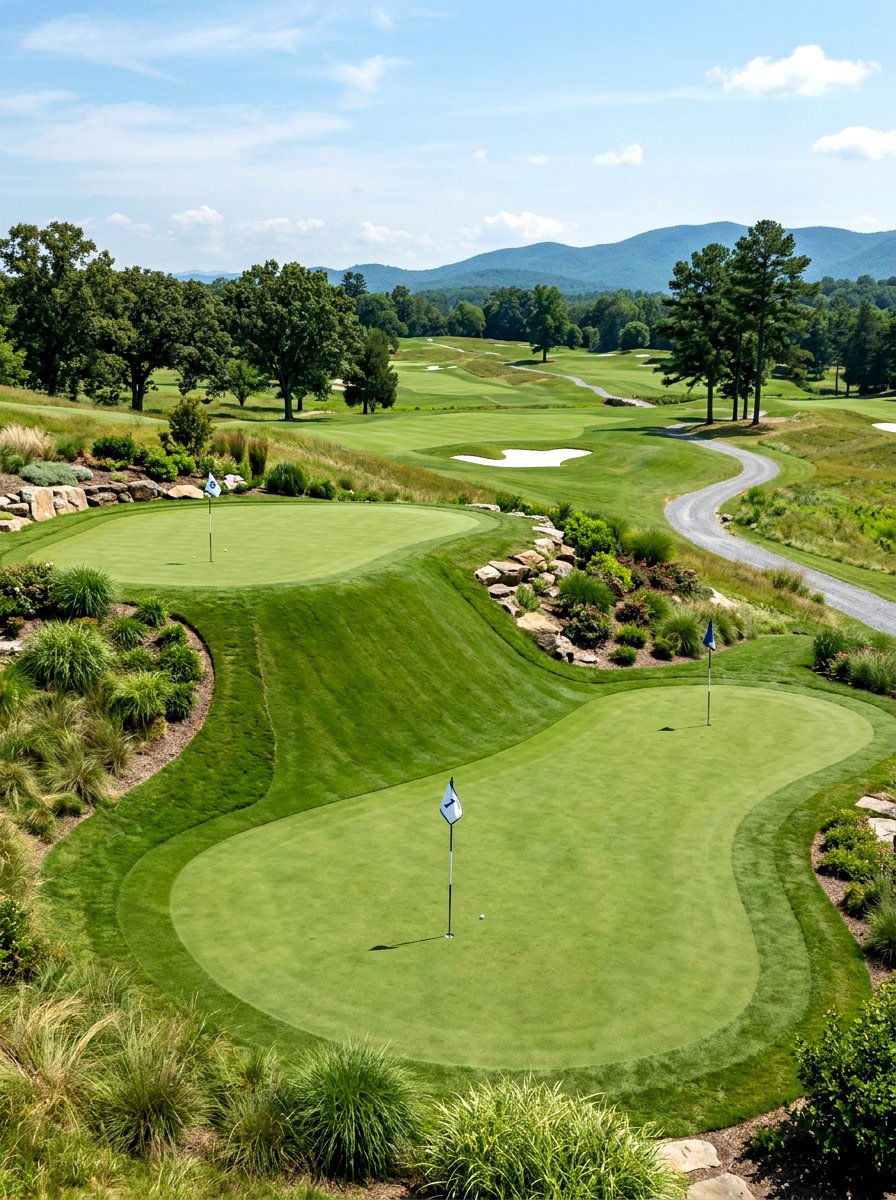 Multi Level Putting Green - 30 backyard putting green ideas