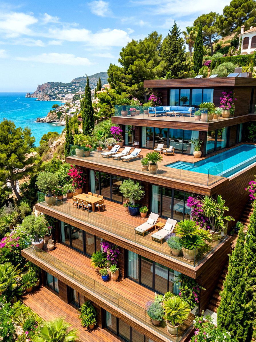 Multi Level Terrace Villa - 30 villa exterior ideas