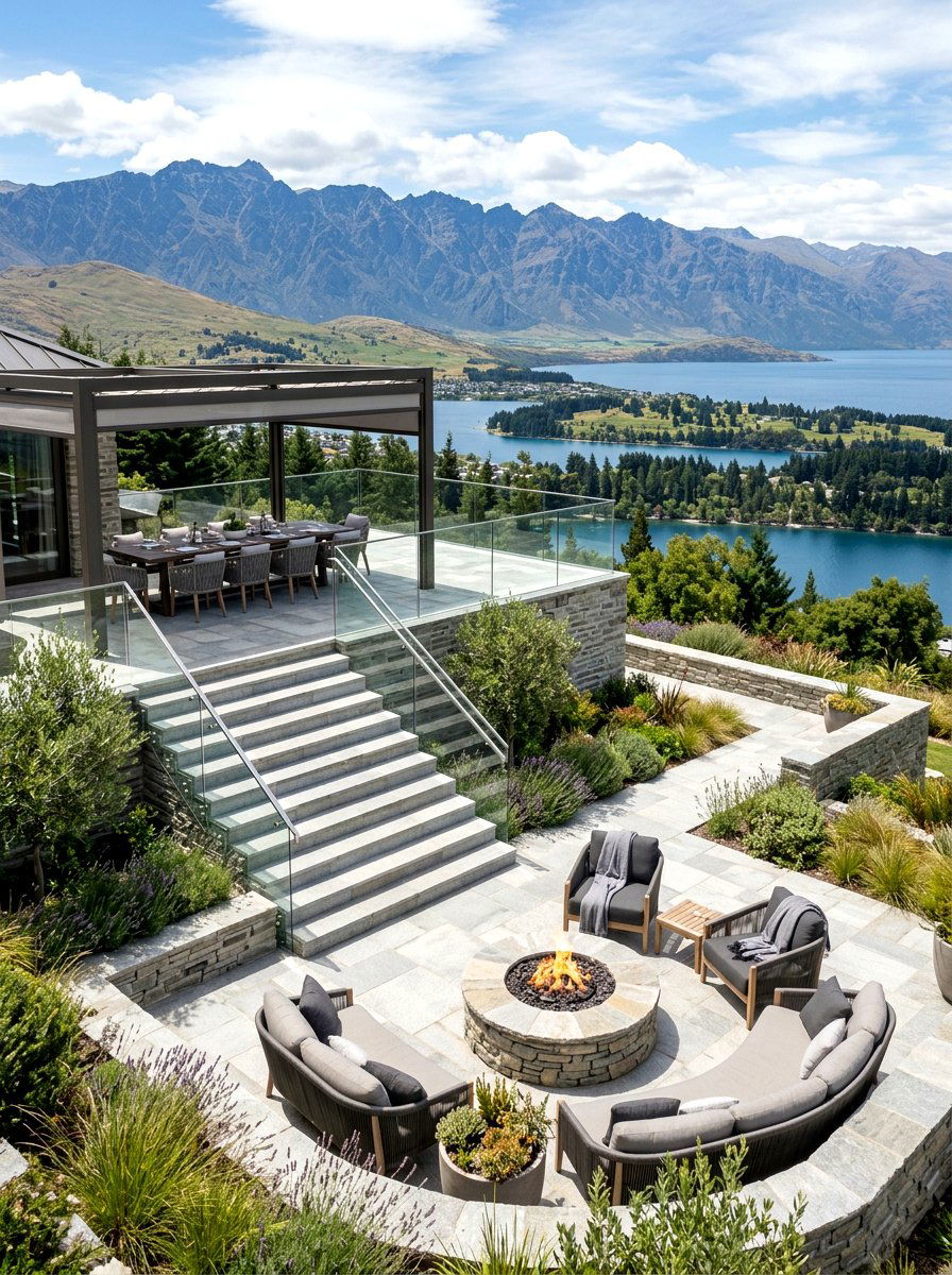 Multi Level Terrace - 30 backyard patio ideas