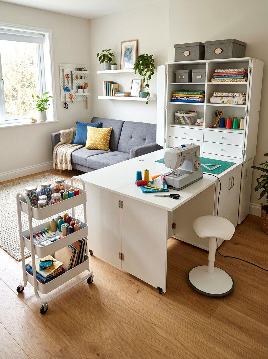 Multi Purpose Craft Room Furniture - 30 quilting room ideas