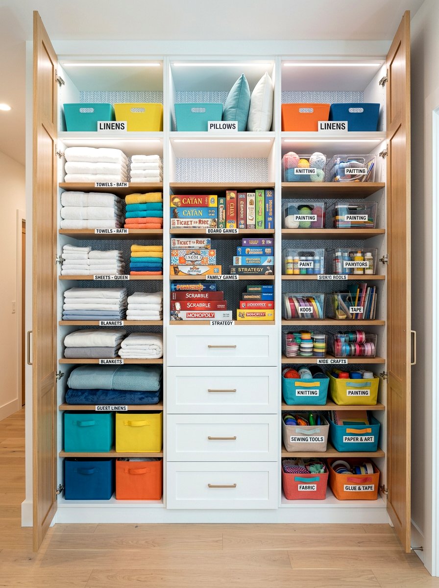 Multi Purpose Linen Closet - 30 organizing a linen closet ideas