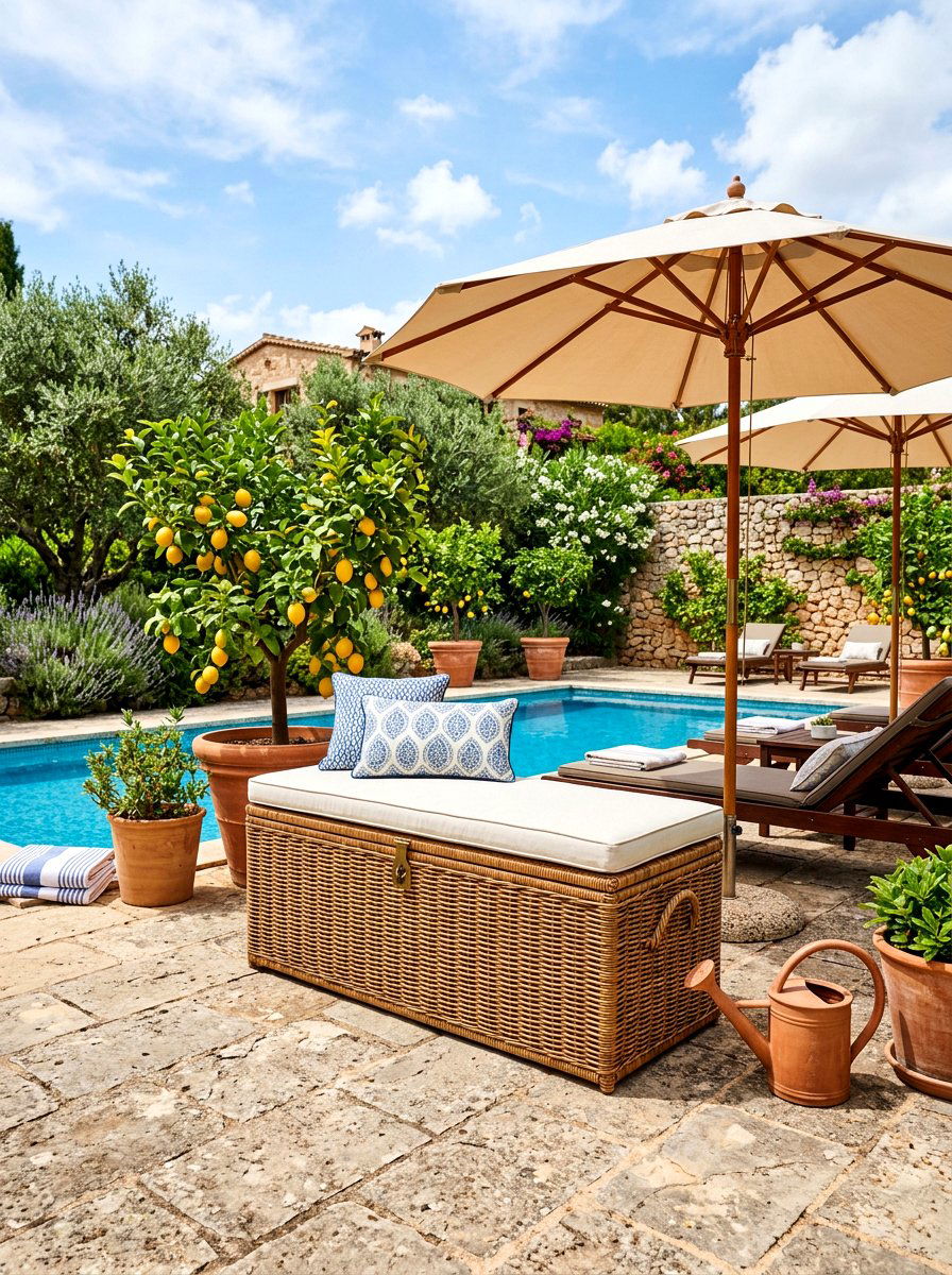Multi Purpose Storage - 30 poolside furniture ideas