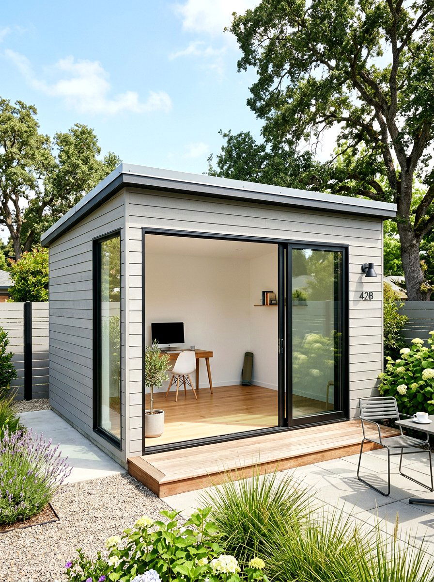 Multi Purpose Studio Shed - 30 modern shed ideas