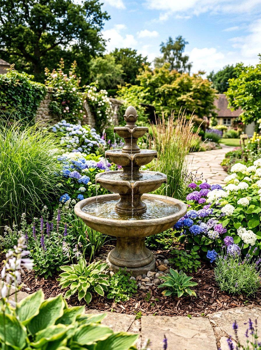 Multi Tiered Bird Bath - 30 bird bath ideas