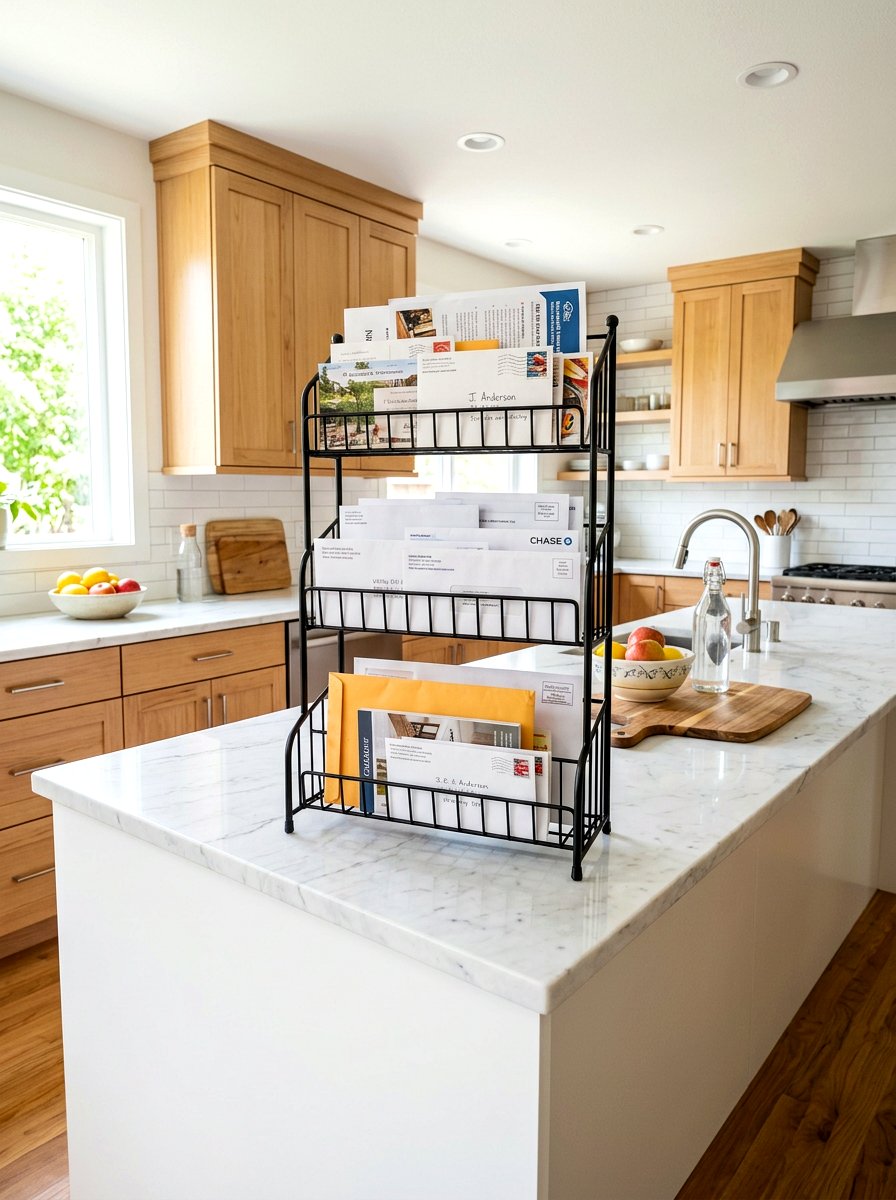 Multi Tiered Letter Rack - 30 mail drop zone ideas