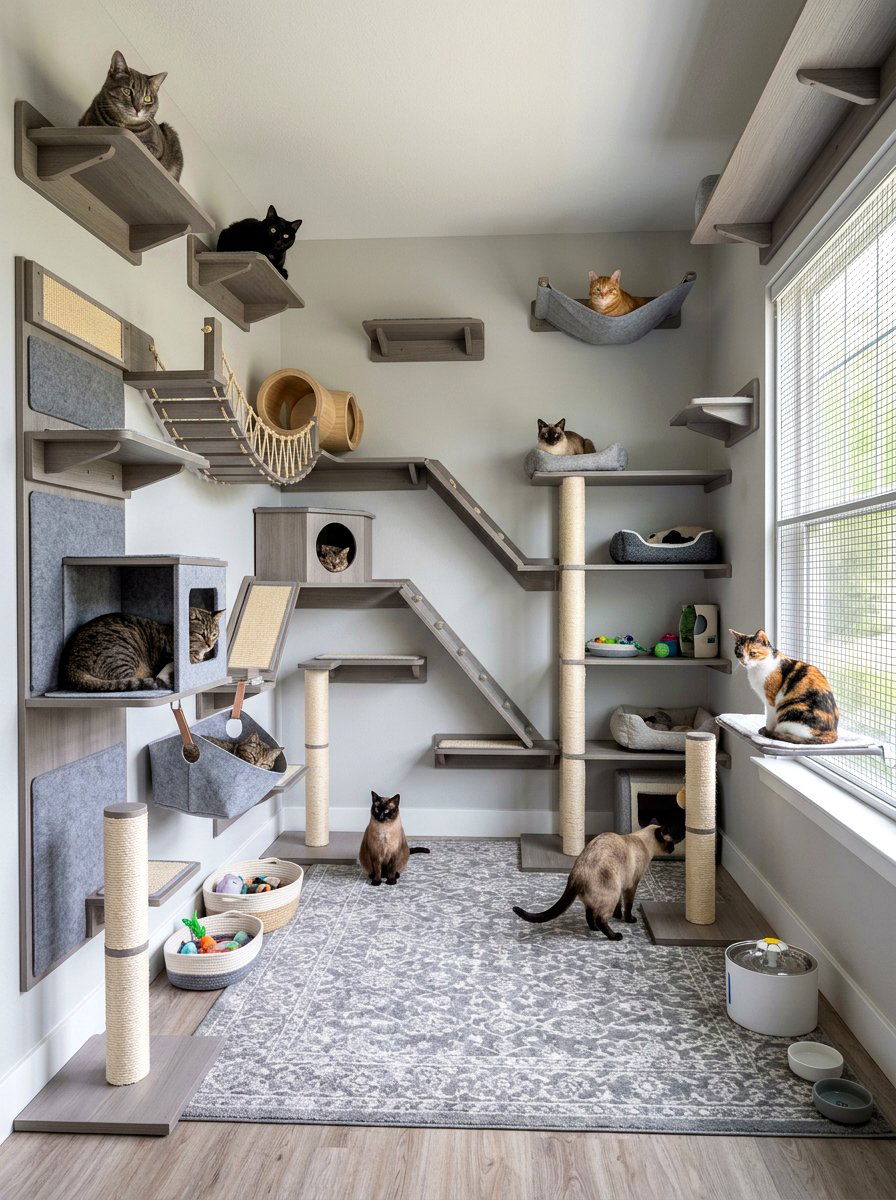 30 cat room aesthetic ideas for a cozy space both will love
