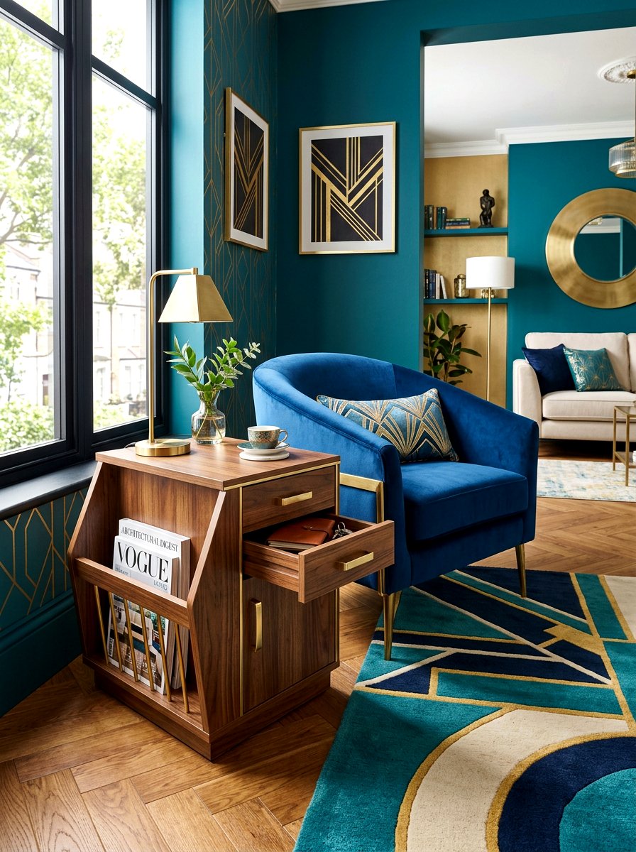 Multi functional side table - 30 family friendly living room storage ideas