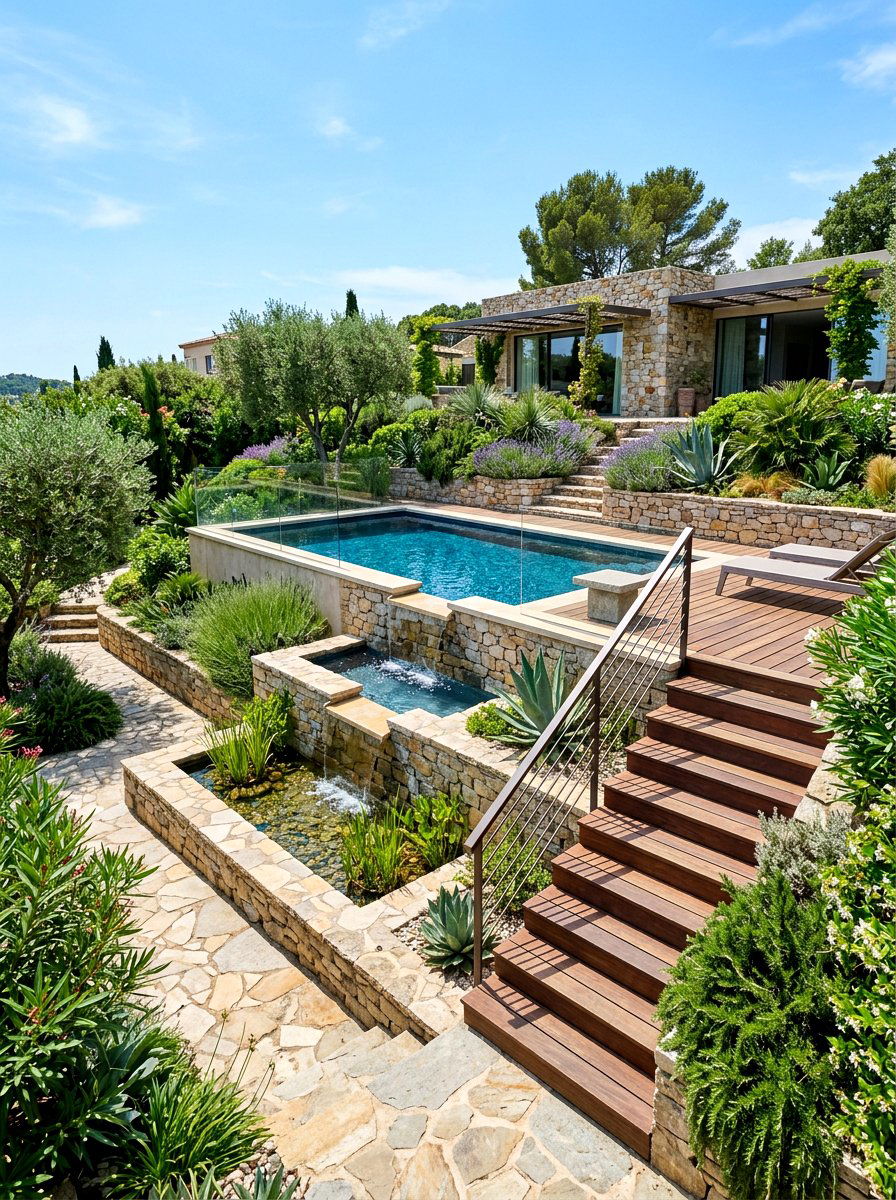 Multi level plunge pool - 30 plunge pool backyard ideas aesthetic