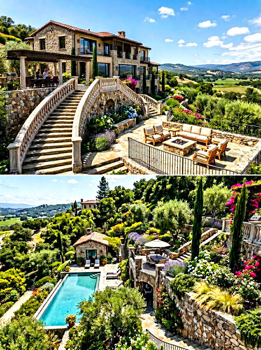 Multi level terrace - 30 luxury landscaping ideas