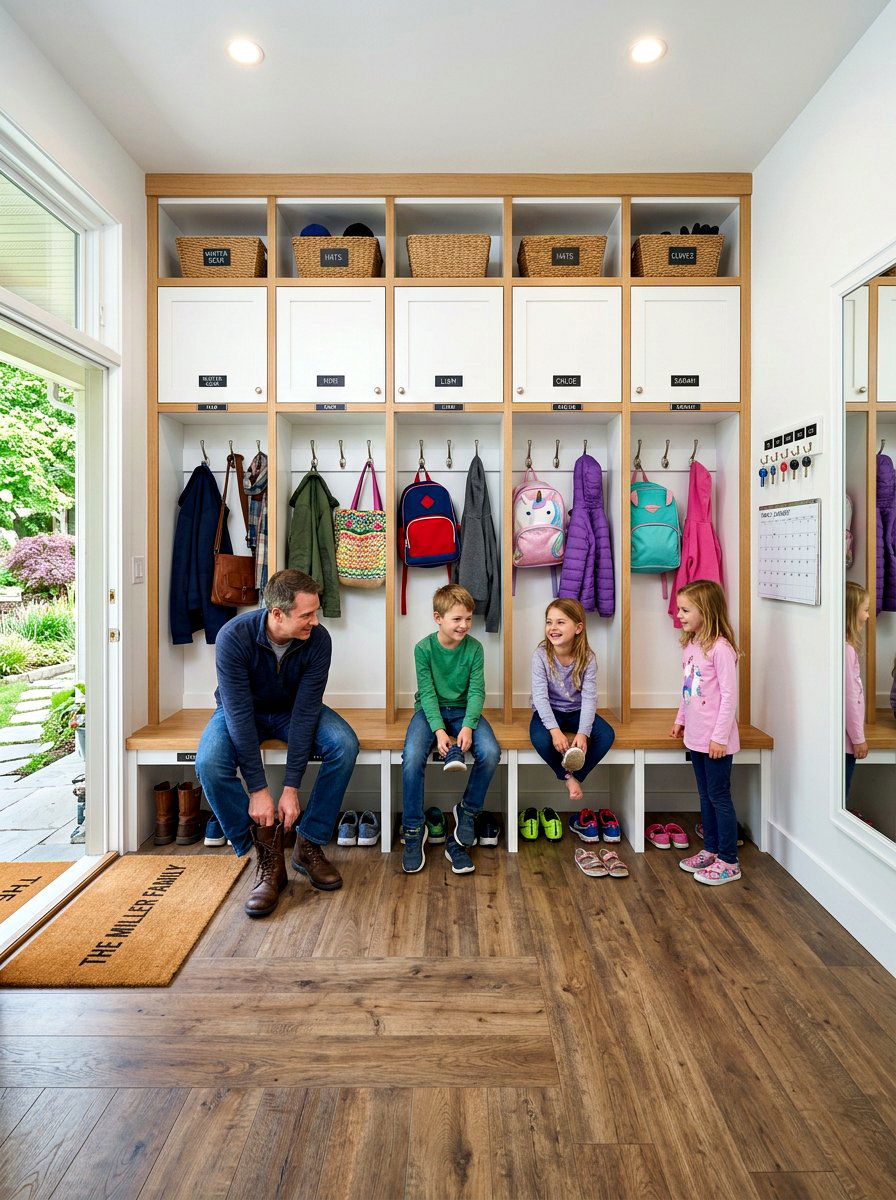 Multi person systems - 30 sports gear mudroom ideas