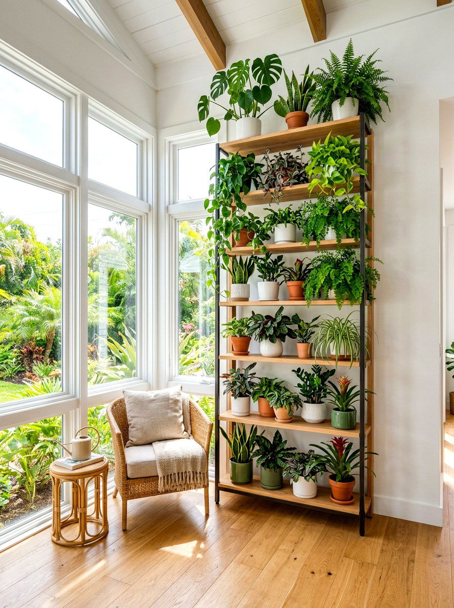 Multi tier plant tower - 30 plant stand ideas