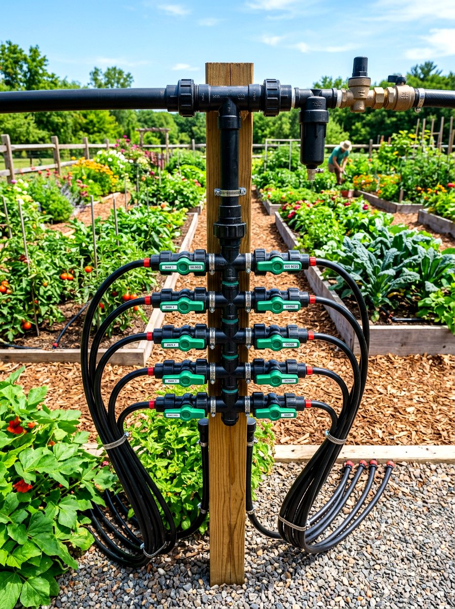 Multi zone manifold - 30 raised bed irrigation ideas