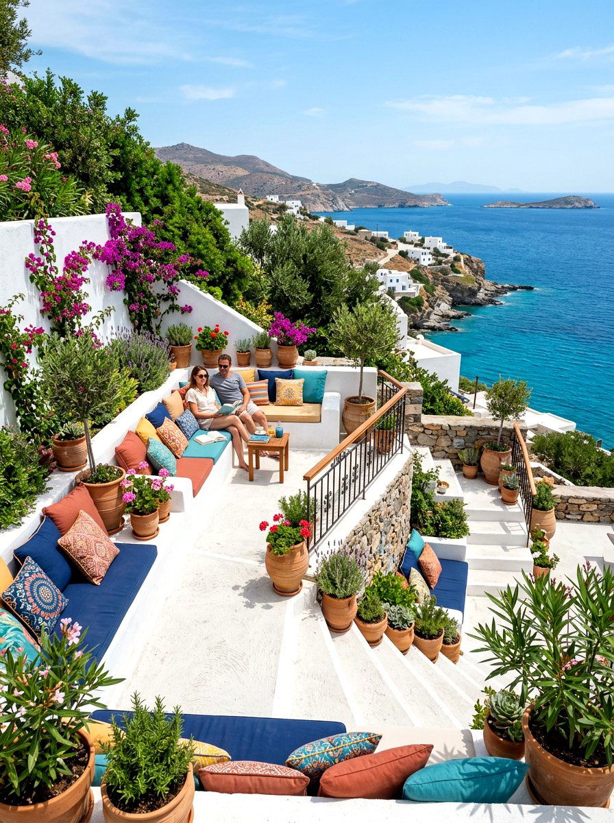 Multilevel Outdoor Terrace Bench - 30 split level seating ideas