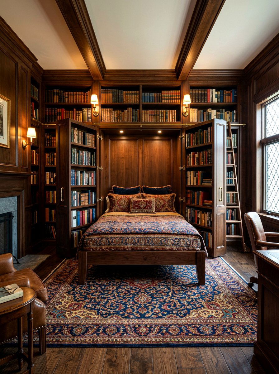 Murphy Bed Behind Bookcase - 30 Murphy bed ideas