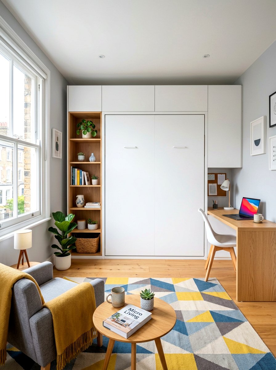 Murphy Bed Installation - 30 tiny apartment decor ideas