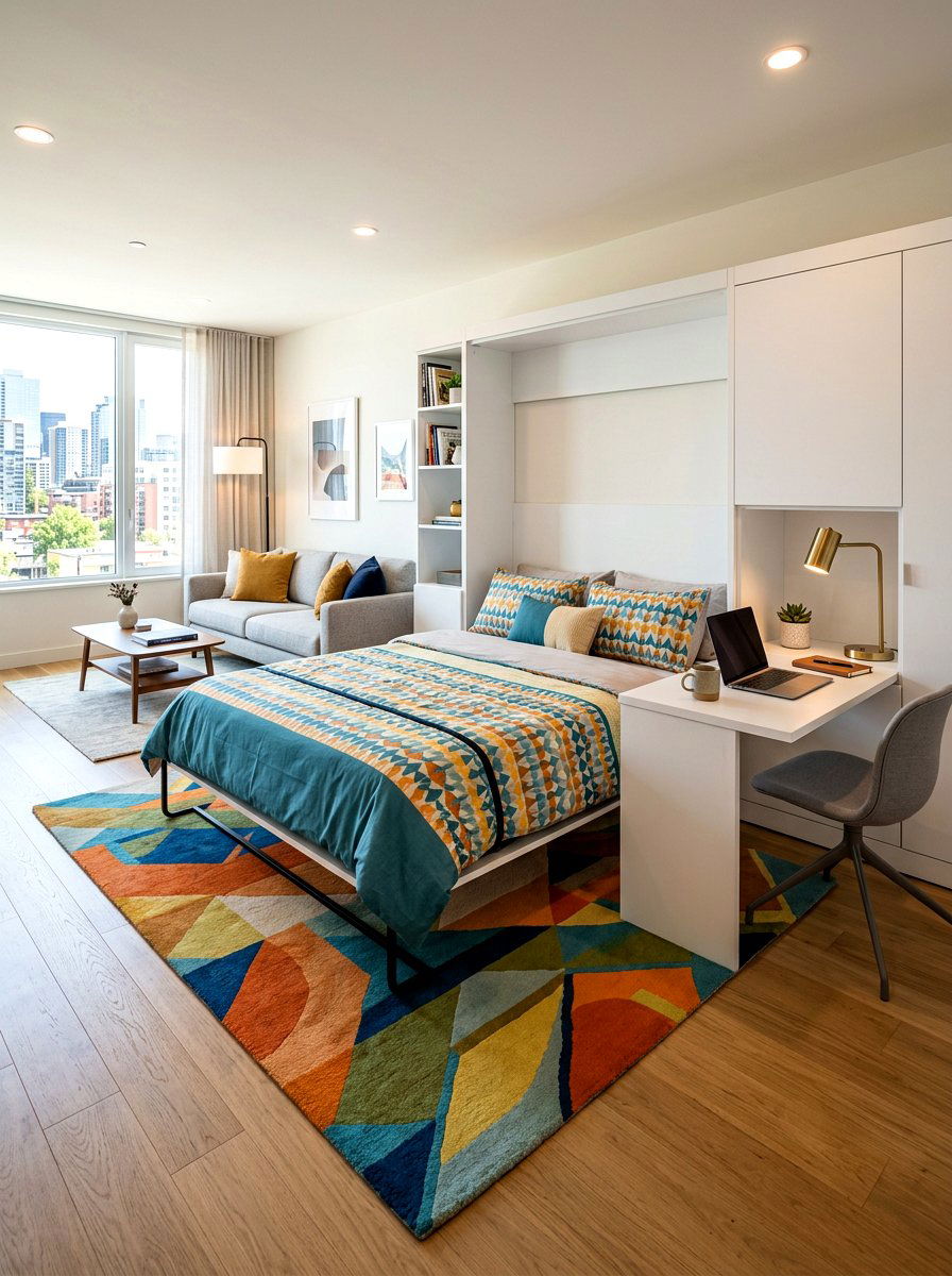 Murphy Bed Studio Layout - 30 studio sleeping nook ideas