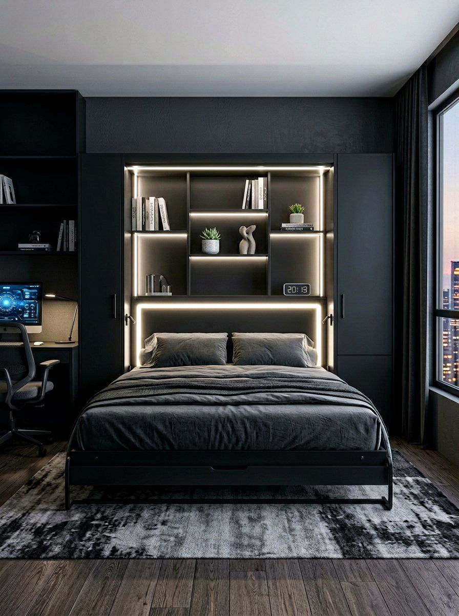 Murphy Bed With Led Lights - 30 Murphy bed ideas