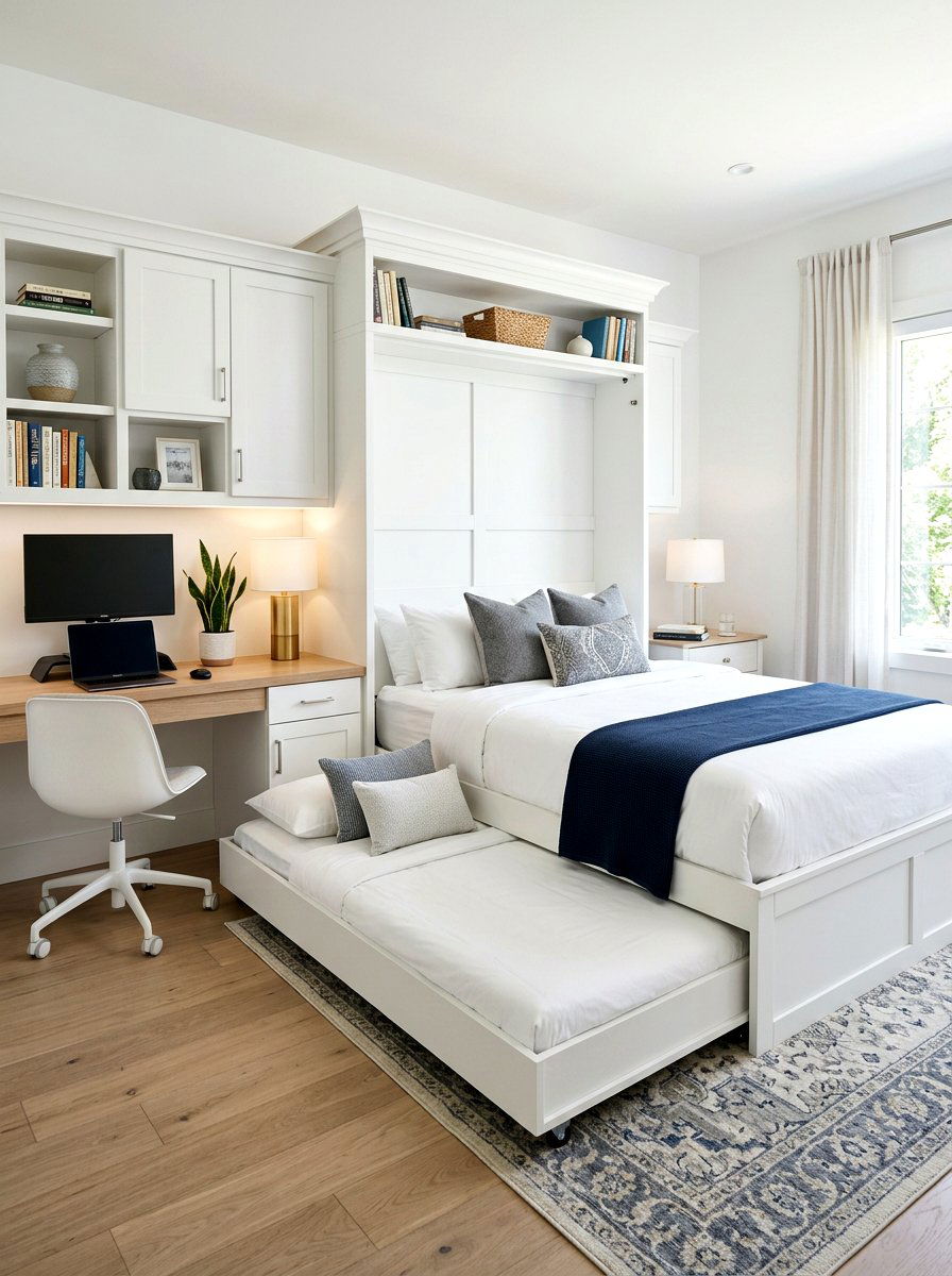 Murphy Bed With Pull Out Trundle - 30 trundle bed ideas