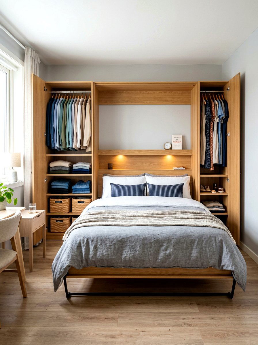 Murphy Bed With Wardrobe - 30 Murphy bed ideas