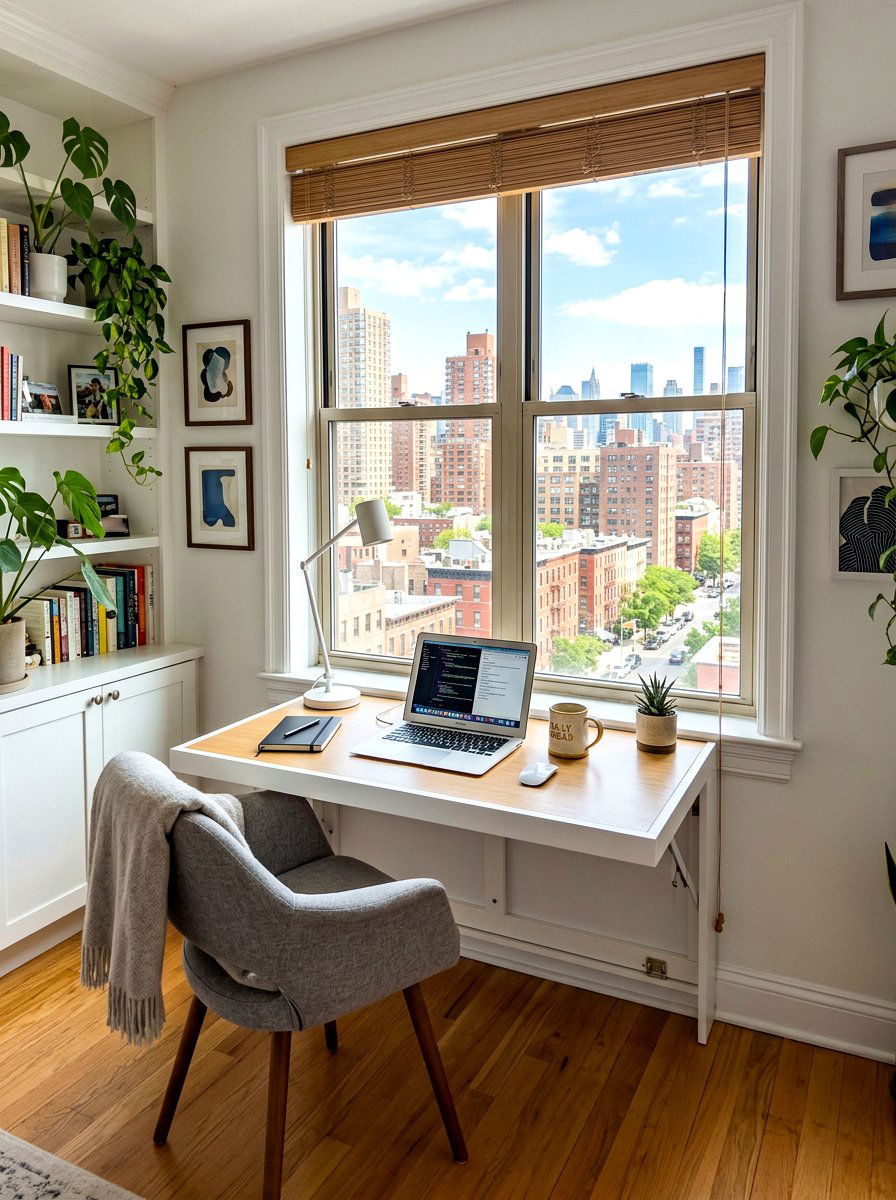 Murphy Desk Under Window - 30 Murphy desk apartment ideas