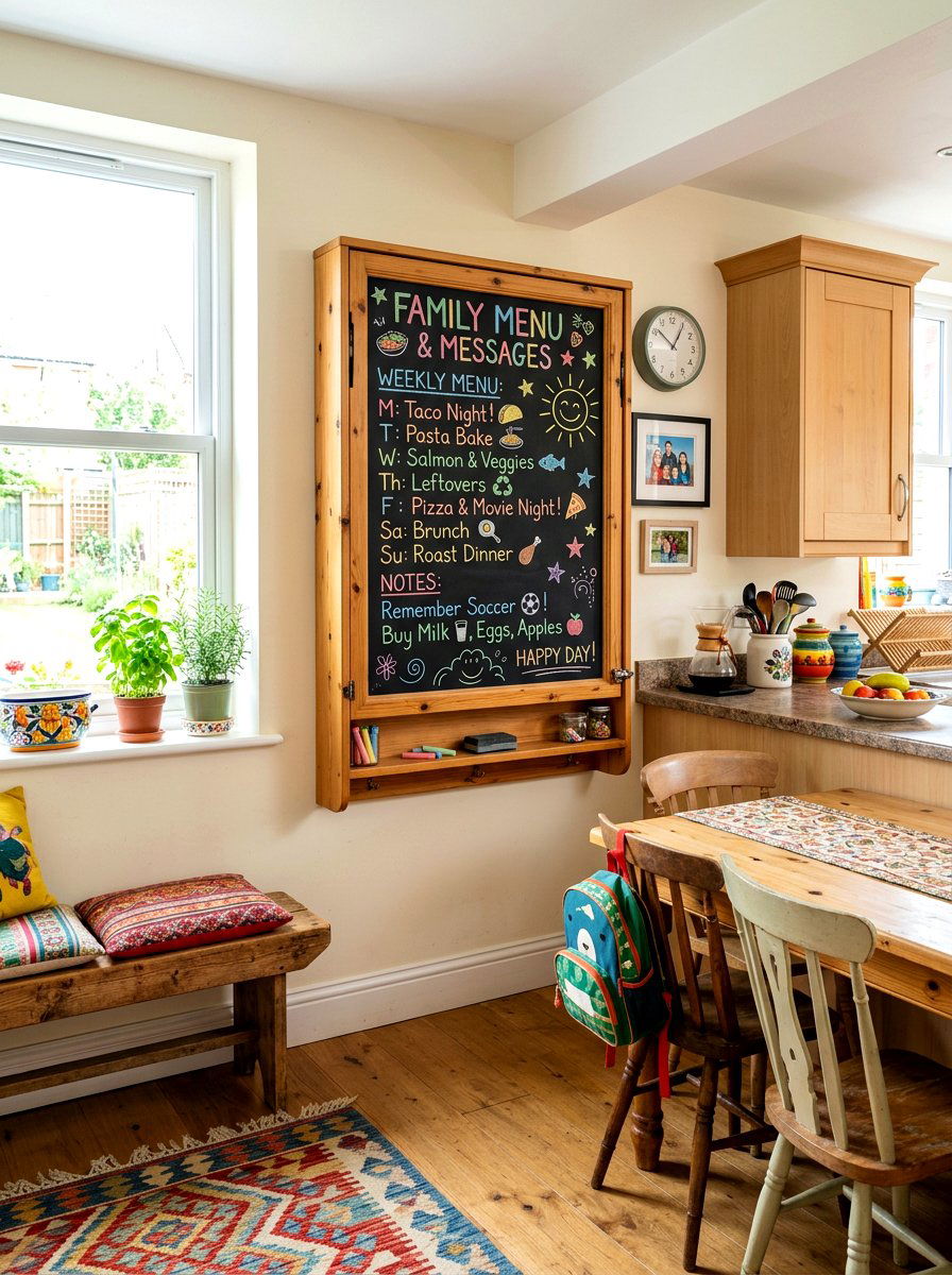 Murphy table with chalkboard - 30 Murphy dining table ideas