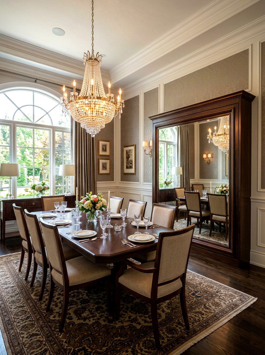 Murphy table with mirror - 30 Murphy dining table ideas