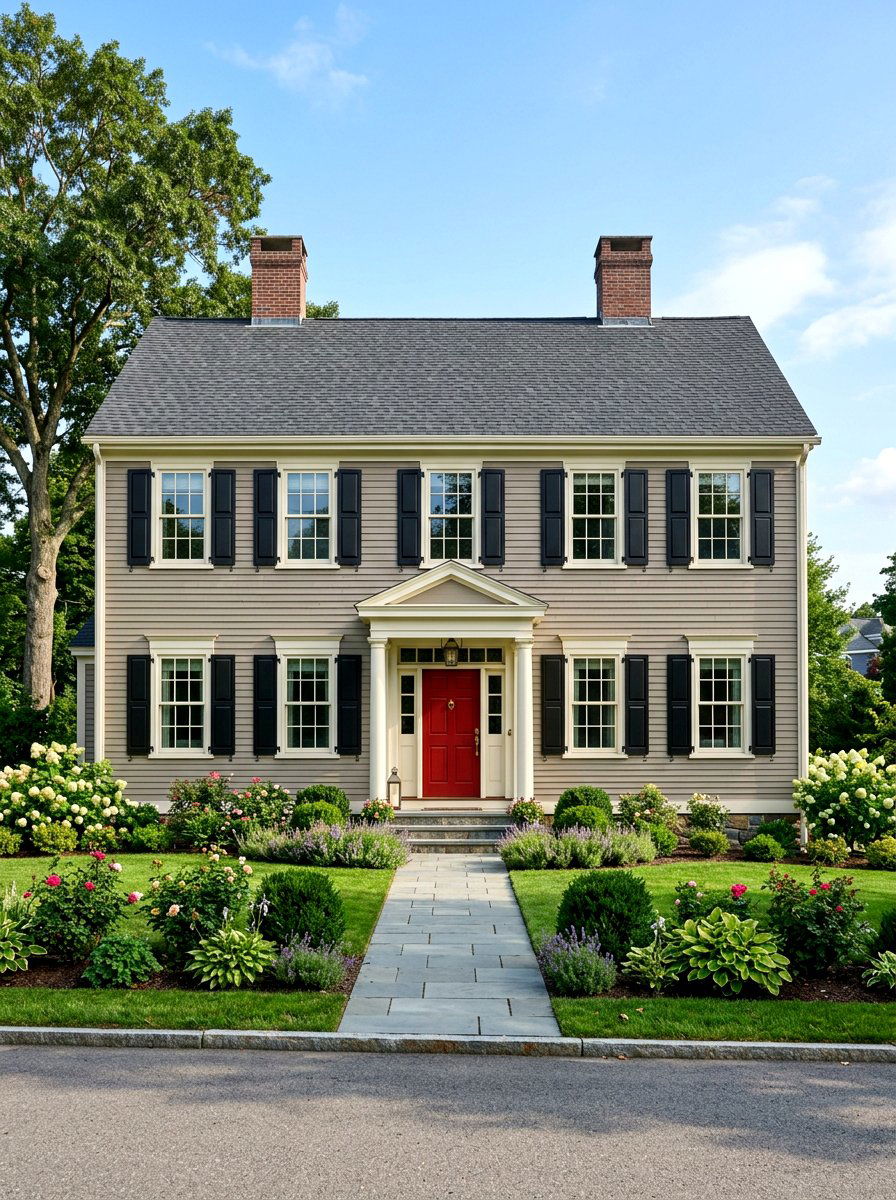 Mushroom And Cream Exterior - 30 mushroom exterior paint ideas