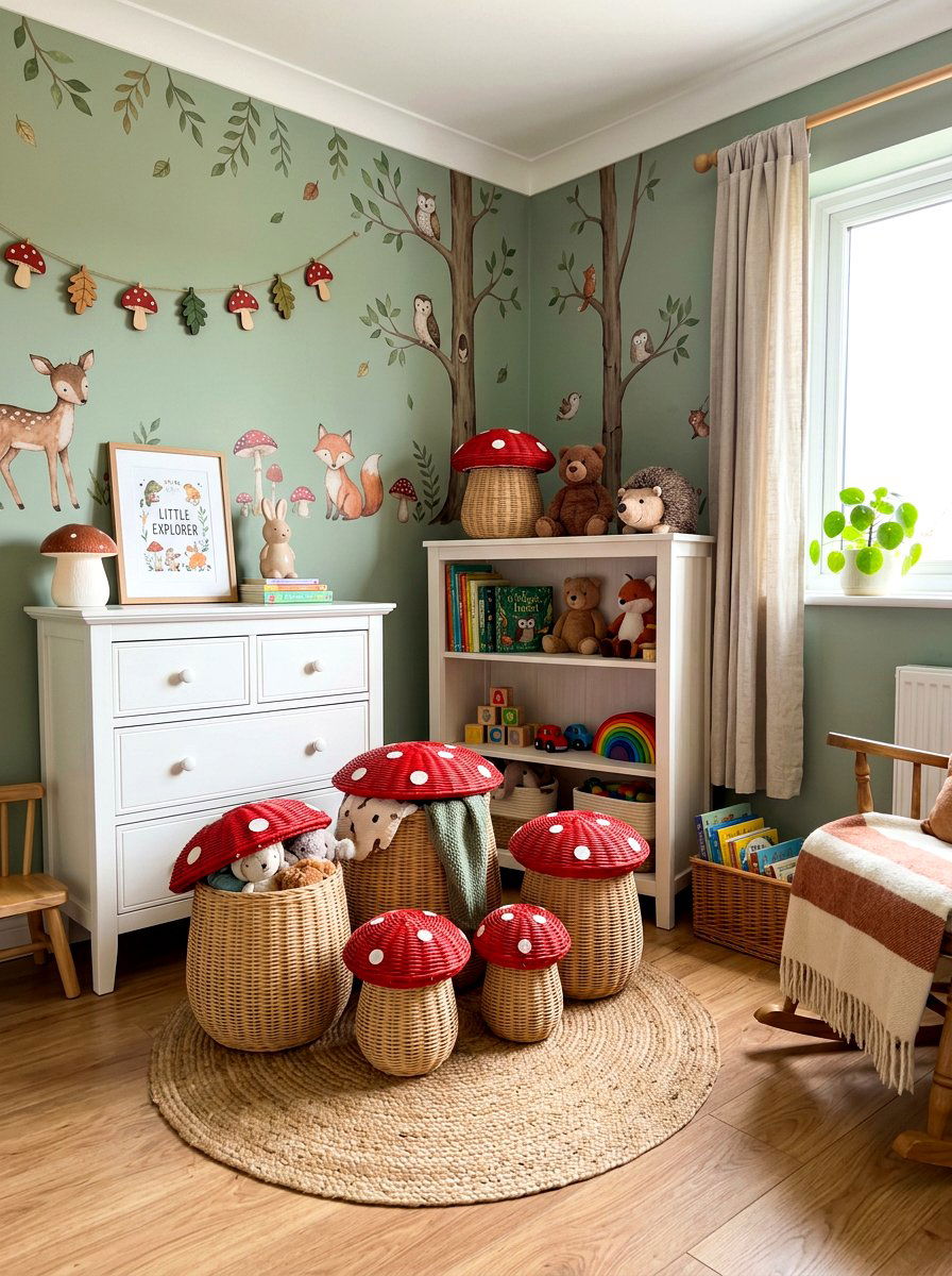 30 Mushroom Nursery Ideas for a Whimsical, Sleepy Baby Space