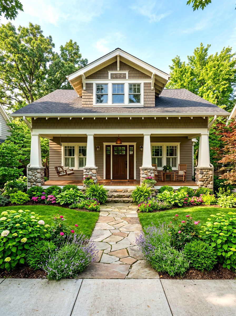 Mushroom Color For Craftsman Home - 30 mushroom exterior paint ideas