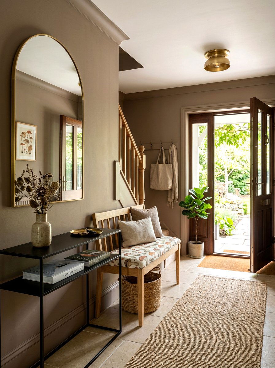 Mushroom Entryway Walls - 30 mushroom color decor ideas