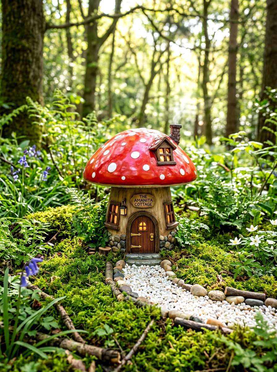 Mushroom Fairy House - 30 fairy garden ideas
