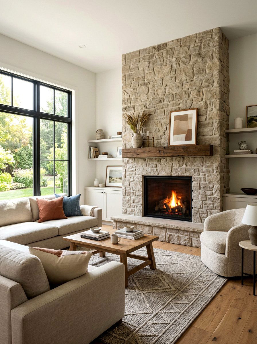 Mushroom Fireplace Surround - 30 mushroom color decor ideas