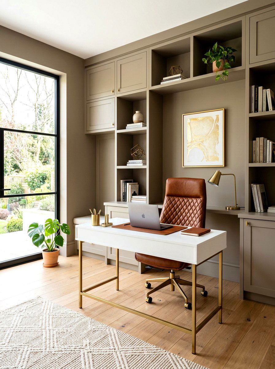 Mushroom Home Office - 30 mushroom color decor ideas