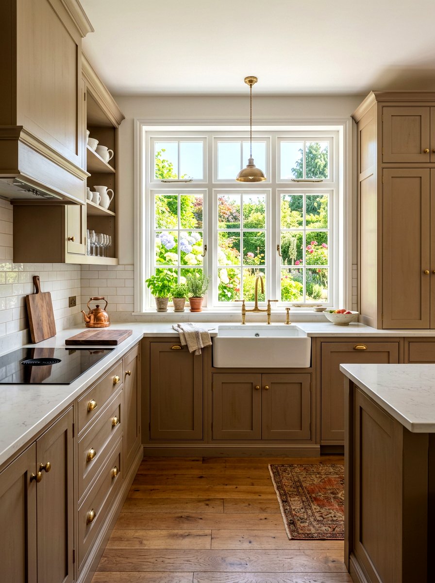 Mushroom Kitchen Brass Hardware - 30 mushroom cabinet kitchen ideas