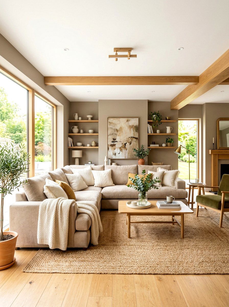 Mushroom Living Room - 30 mushroom color decor ideas