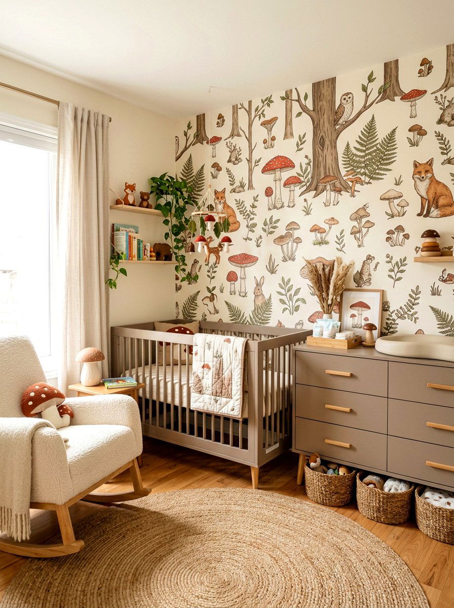 Mushroom Nursery Decor - 30 mushroom color decor ideas