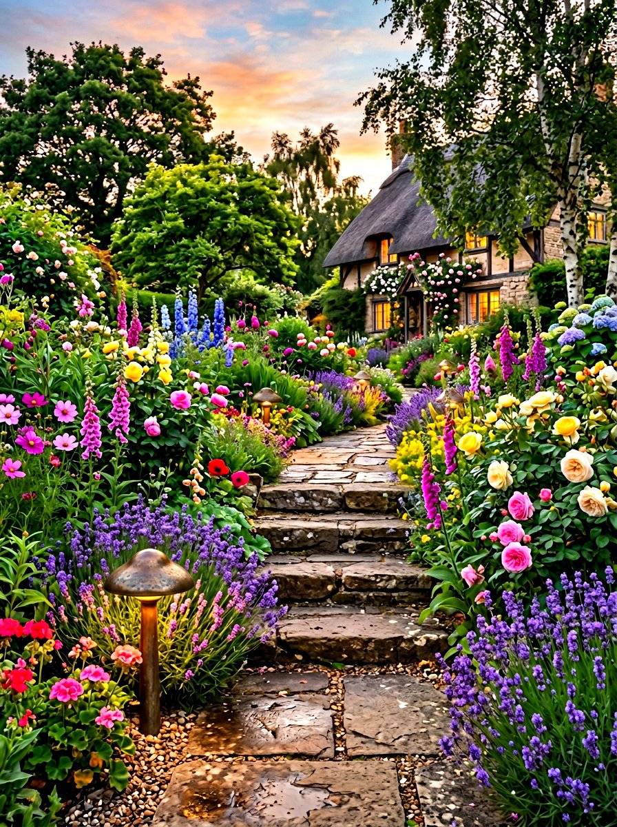 Mushroom Path Lights - 30 pathway lighting ideas