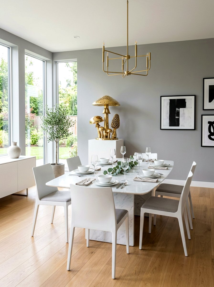 Mushroom Sculpture Dining Room - 30 mushroom dining room ideas