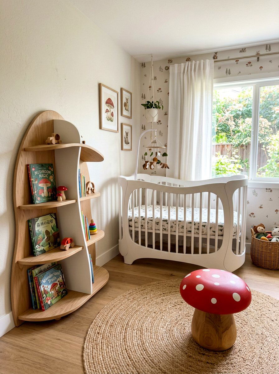 Mushroom Shape Nursery Furniture - 30 mushroom nursery ideas