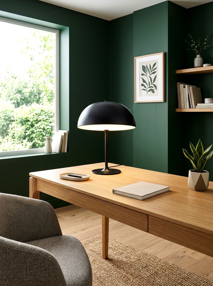 Mushroom Shape Table Lamp Desk - 30 lamp lit office ideas