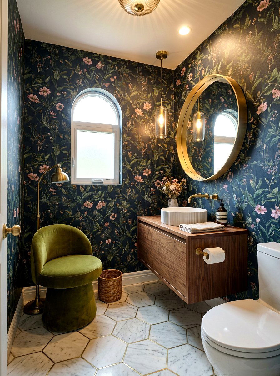 Mushroom Shaped Stool - 30 mushroom powder room ideas