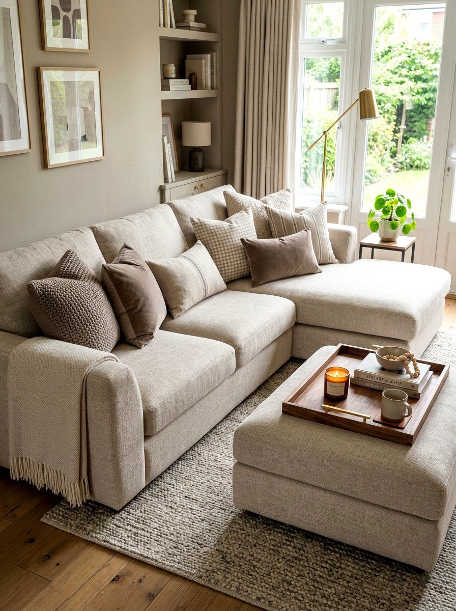 Mushroom Throw Pillows Walnut Living Room Decor - 30 mushroom and walnut living room ideas