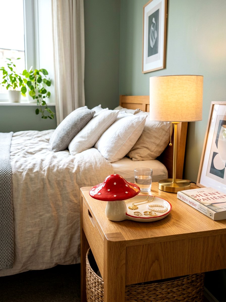 Mushroom Trinket Dish - 30 mushroom bedroom ideas