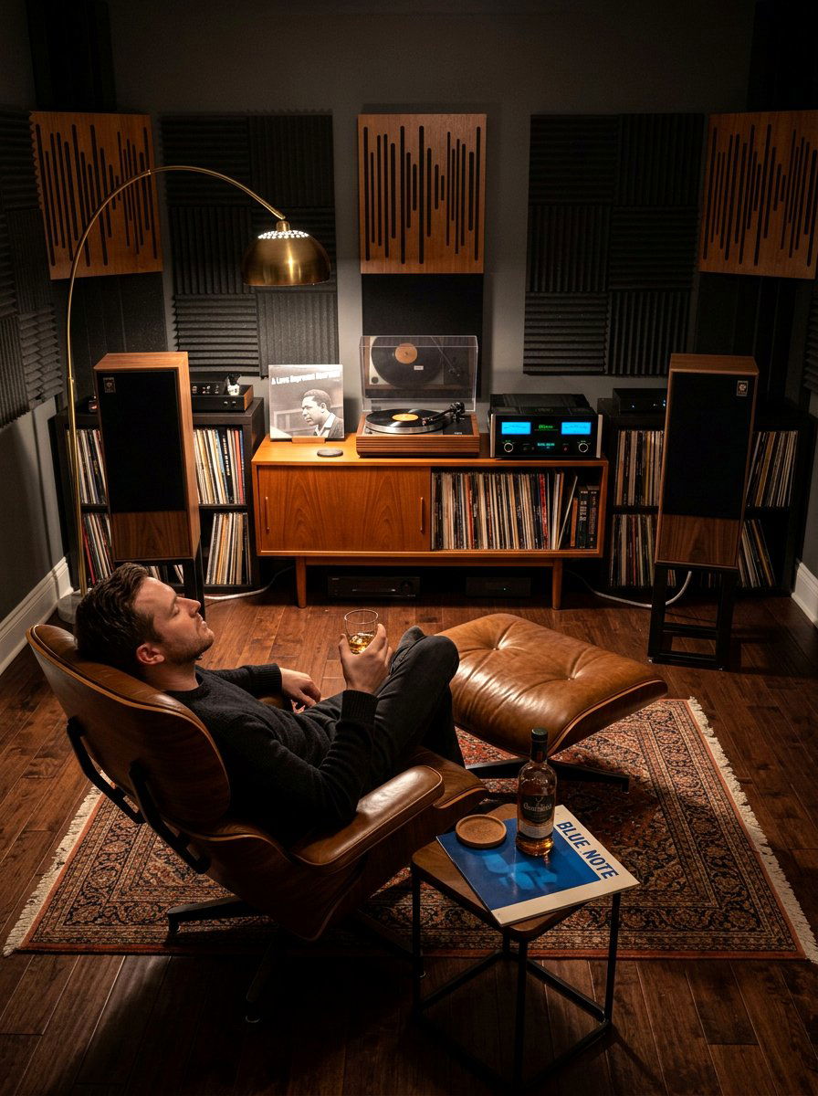 Music Listening Station - 30 wellness nook ideas