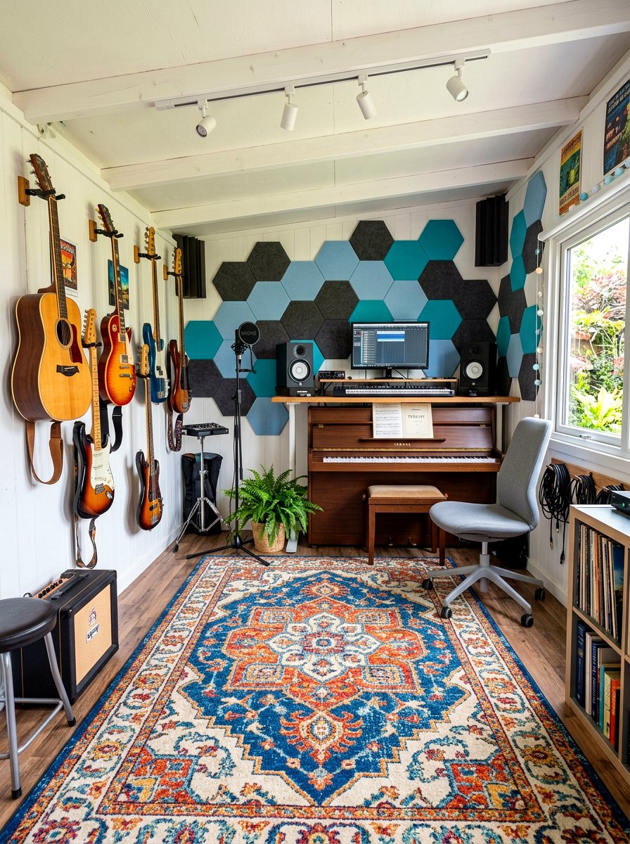 Music Practice Studio - 30 she shed interior ideas
