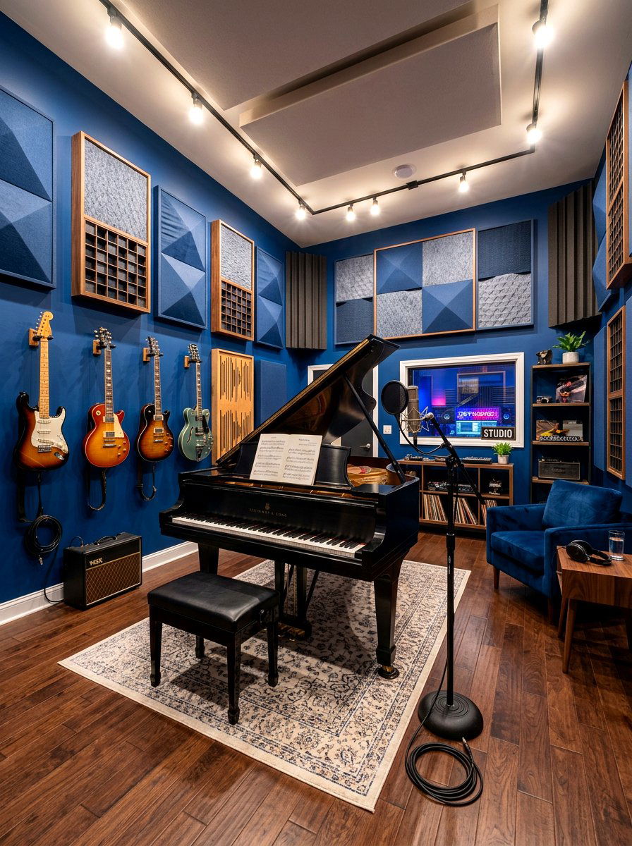 Music Room - 30 hobby rich home ideas