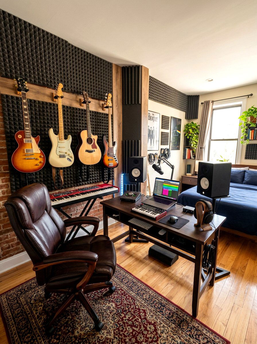 Music Studio Corner - 30 tween boy bedroom ideas