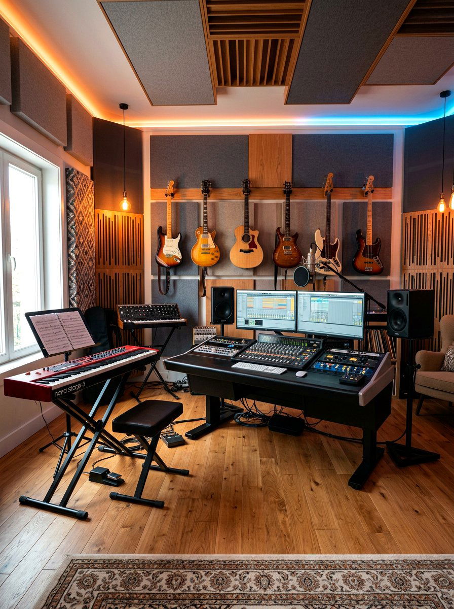 Music Studio - 30 hobby room ideas