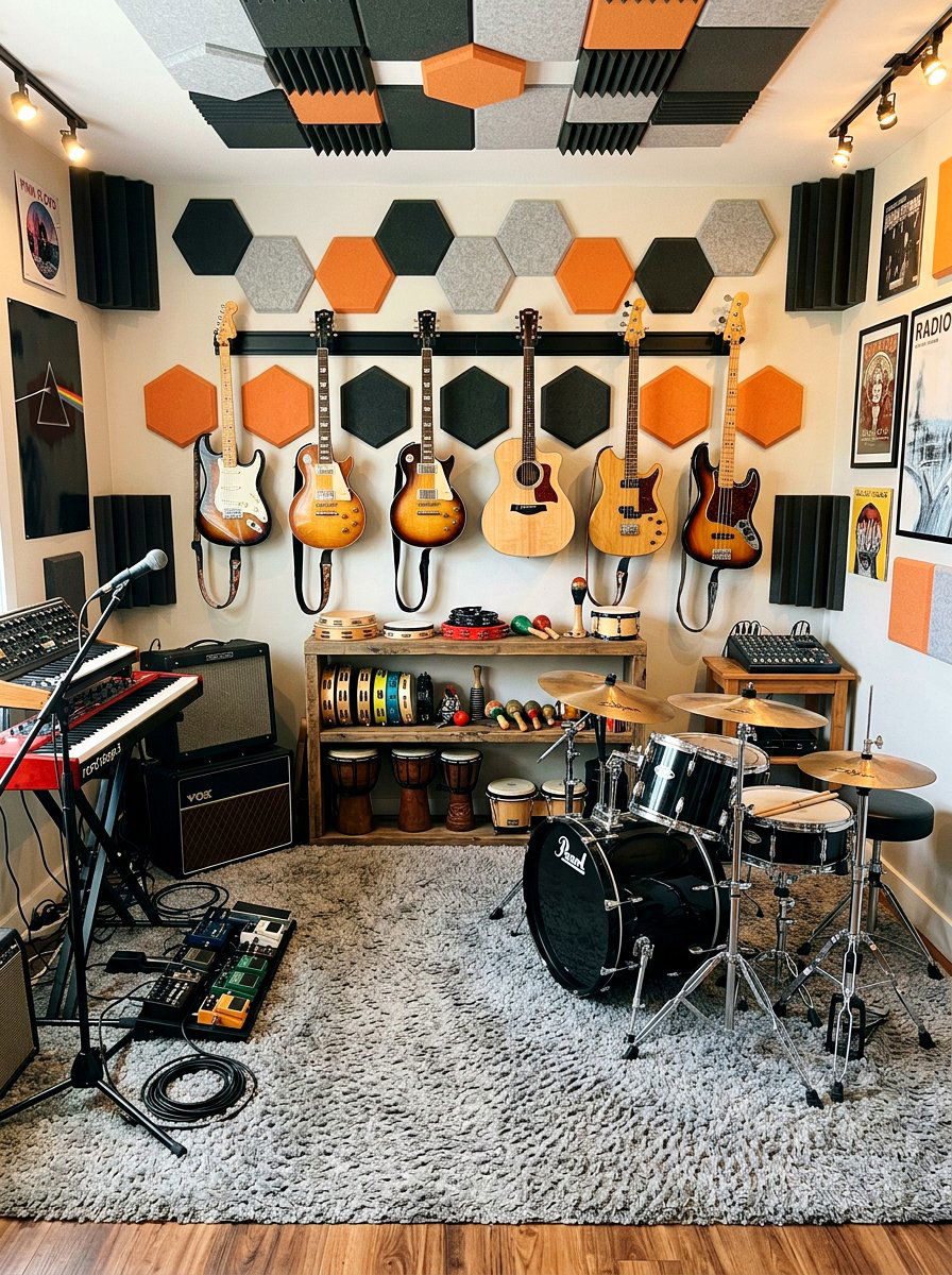 Musical Instrument Jam Station - 30 imaginative play corner ideas